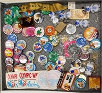 Large lot of collectors pins, mostly Fur Rendezvou