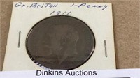 1911 British one penny