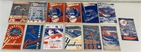 13pc 1944-58 Baseball Program Score Cards