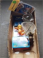 PAPER WEIGHT, GAMEBOY GAMES, SUPERMAN LUNCH BOX