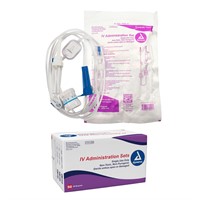 Dynarex 7049 IV Administration Set, 20 Drop 92", P