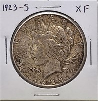 1923-S Peace Dollar XF
