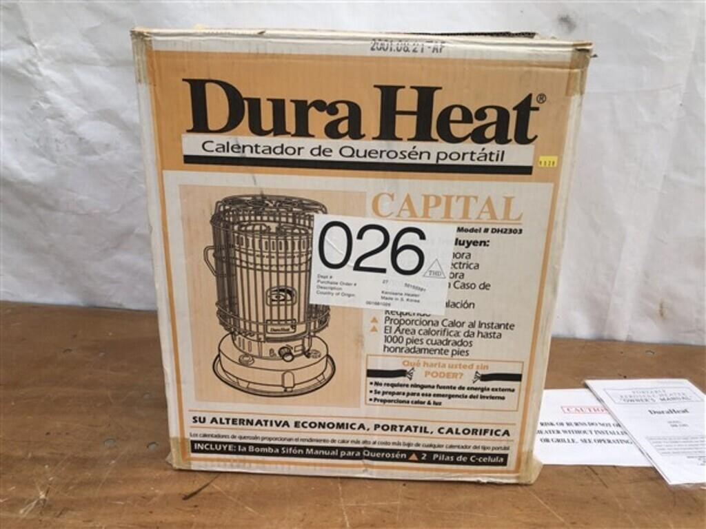 Duraheat 23000 btu Kerosene Heater