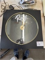remy wine backlit clock