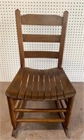 Vintage Slatted Porch Rocker