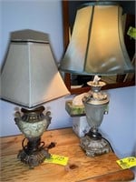 Pair of decorative table lamps 20 in and 26 in