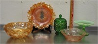 Vintage glassware pieces, see pics