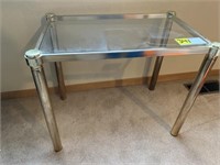 (2) Glass End Tables