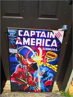 Vintage Captain America Comic Poster 24 x 36"