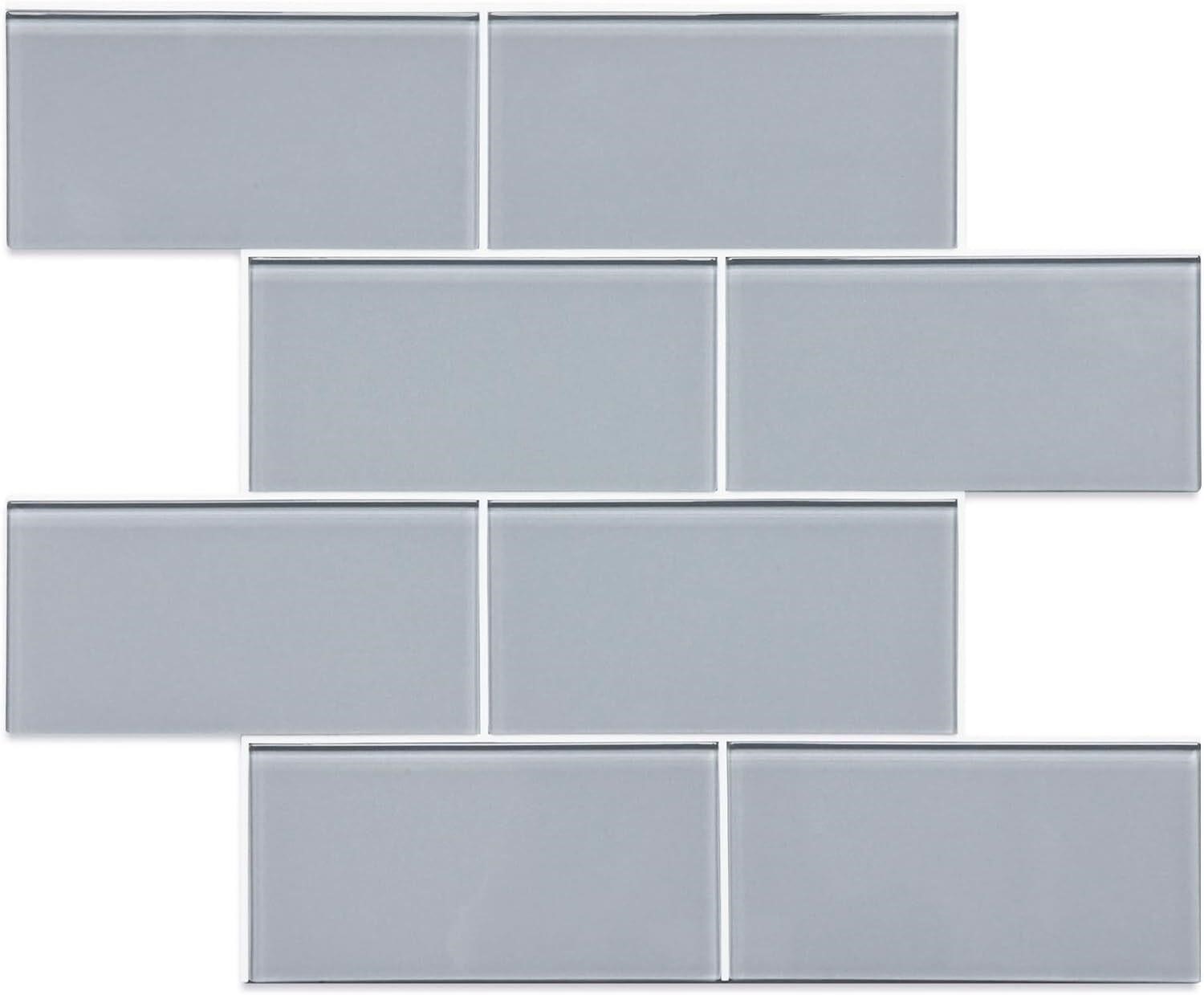 CASAPALACE Peel and Stick Glass Tile for Kitchen B