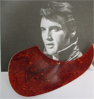 Elvis Presley Signed Guitar Pick Guard