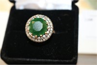 6ct Emerald Estate Ring