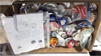 POLITICAL AND ADVERTISING BUTTONS