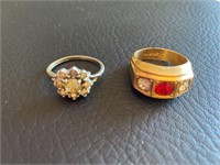2 gold filled rings