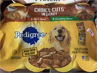 Pedigree choice cuts in gravy 12 dog food cans