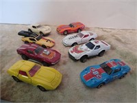 (8) Vintage Plastic & Metal Toy Cars