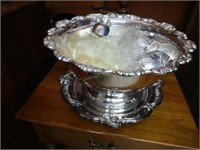 Poole Silver Plated Punchbowl 12 Cups And Under