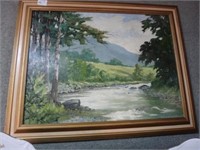 Painting On Board Signed Arthur D. Brown Of