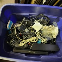 Tote of electronics