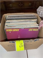 BOX OF LPS R & B AND SOUL, SAM AND DAVE, THREE DEG