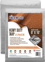 (2 Pack) 8x10 Heavy Duty Tarp,