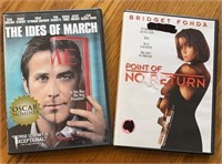 F15) Ides of March and Point of no Return DVDs