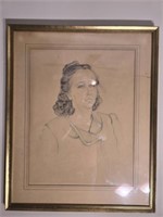 Signed Drawing on paper by KB Breen 1941