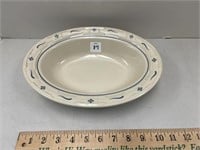 LONGABERGER OVAL SERVING DISH BLUE TRADITIONS