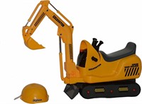 Micro Excavator Ride On , Yellow 31.5 x 26 x 9"