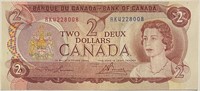 1974 Canada 2 Dollars Banknote