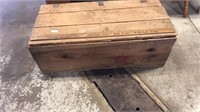 36 inch wood box w lid