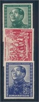 GERMAN DEMOCRATIC REPUBLIC #62-64 MINT FINE-VF H