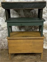 Miniature Chest and Footstools