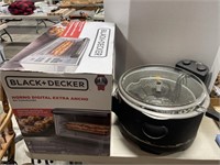 Master built deep fryer, black and decker toaster