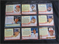 Set Of Post Cereal Baseball Cards