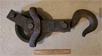 Vintage Large Iron Pulley