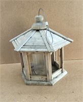 Wood Hanging Bird Feeder