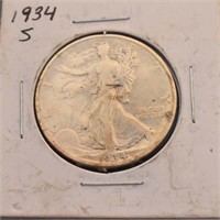 1934 S WALKING LIBERTY HALVE