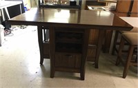 Wooden Bar Height Dining Table
