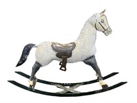 Vintage Decorative Metal Rocking Horse