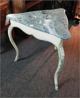 French Marble Top Table 30h, 32w
