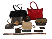 Group of Elegant Lady's Handbags/ Bags/ Wallets