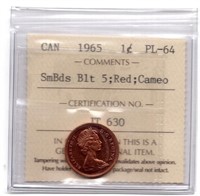 1965 Canada 1 Cent Prooflike ICCS