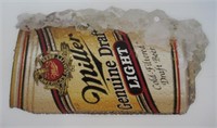 Large Size Miller Beer Sign.
