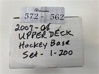 2007-08 Upper Deck Complete Base 200 Hockey Set