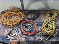Lot of Assorted Extension Cords 1