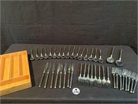 Stainless Flatware :Service for 8