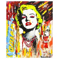 Nastya Rovenskaya- Mixed Media "Marilyn Monroe II"