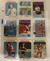 9-  1975/76 Hockey  cards