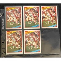 (5)1984 Topps Dan Marino Rookie In Action Cards